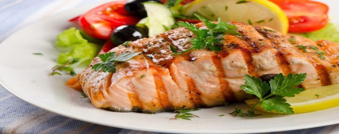 семга на гриле