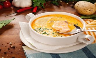 семга в супе