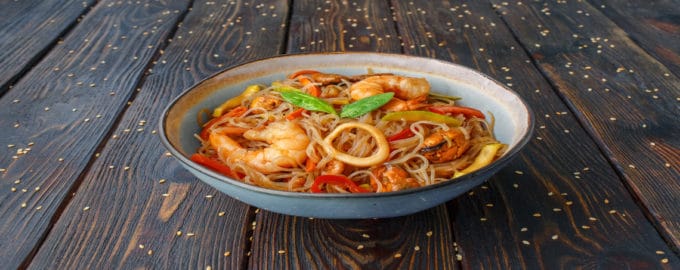 Стеклянная лапша с морепродуктами