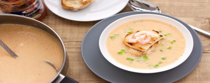 вариант подачи супа на стол