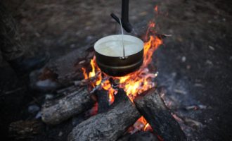 уха на костре