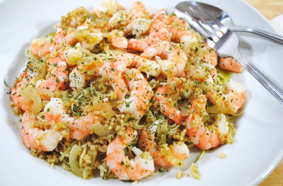 креветки с сыром