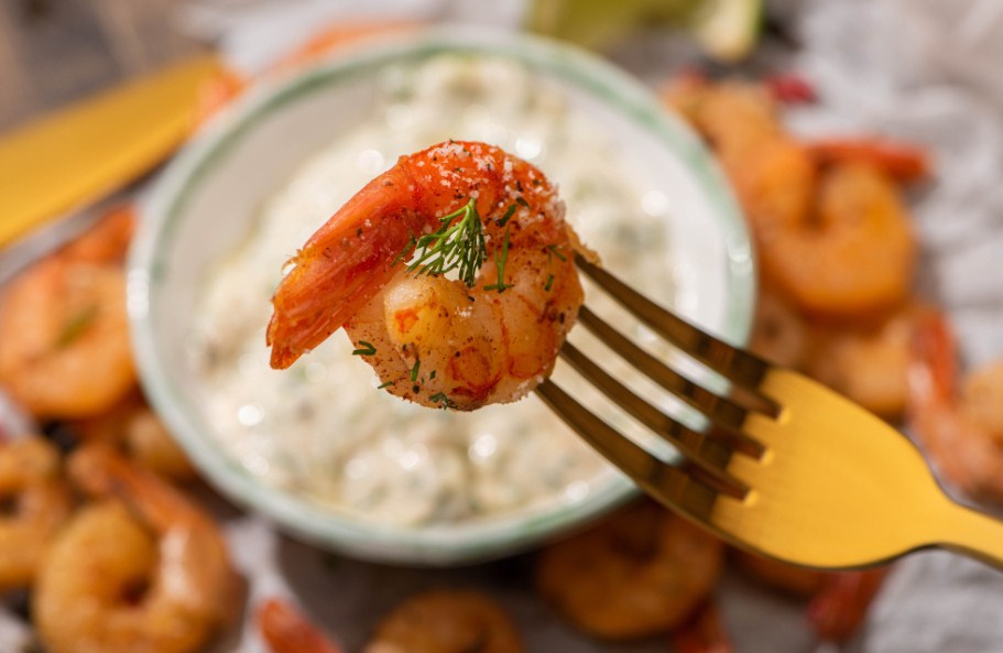 креветки с соусом