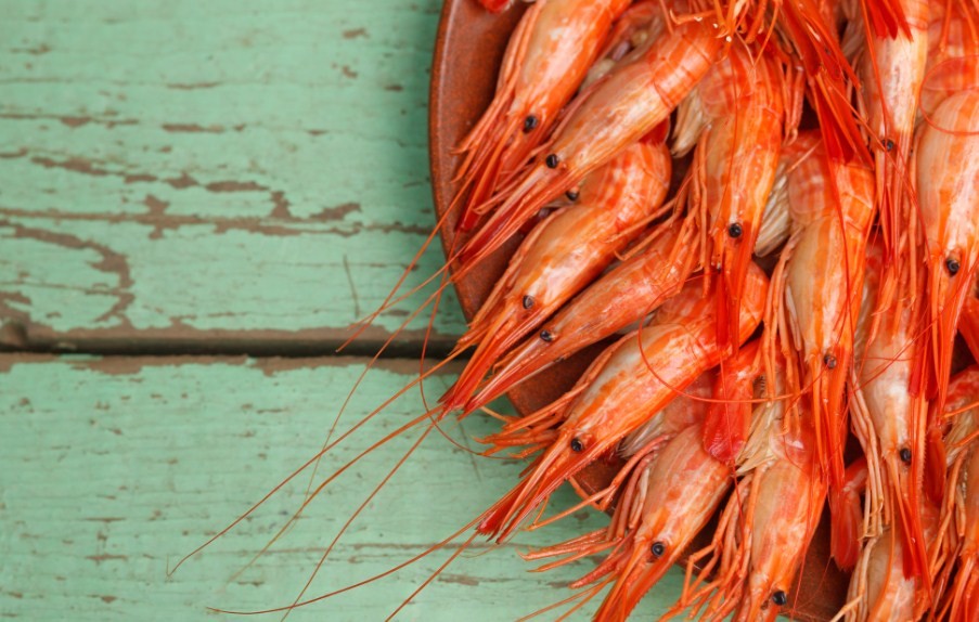 вареные креветки