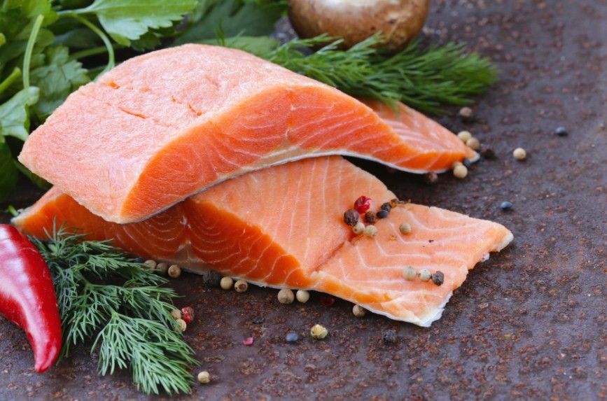 горбуша с пряностями