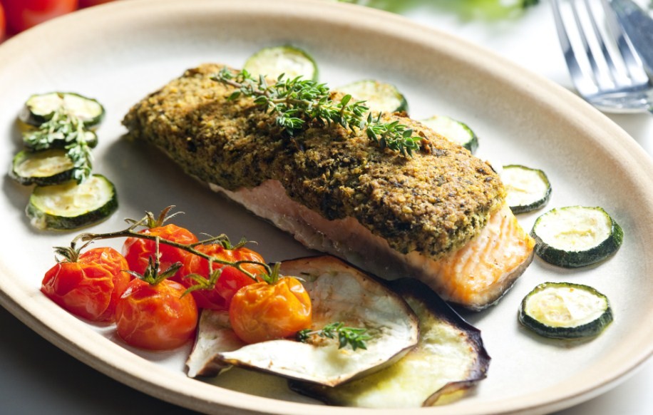 рыба с овощами