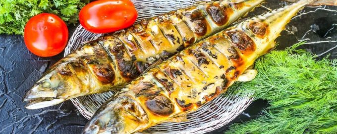 щука на углях