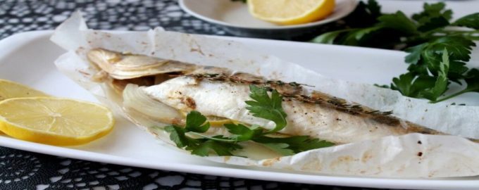 судак на блюде