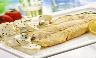 блюдо из судака в сметане