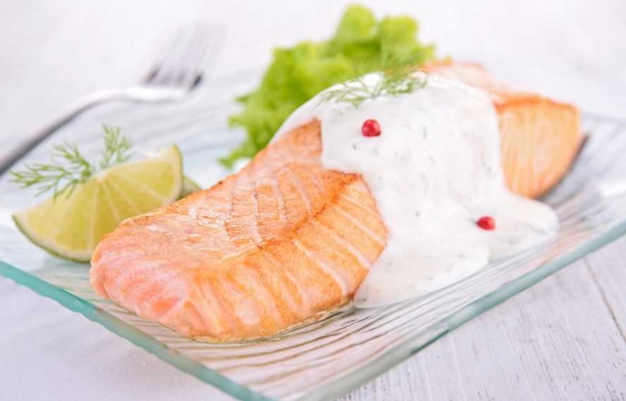 рыба в сливках