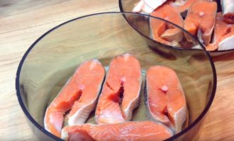 стейки горбуши