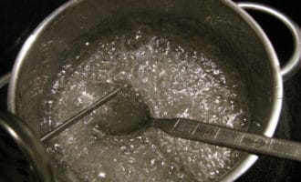 промывка икры кипятком