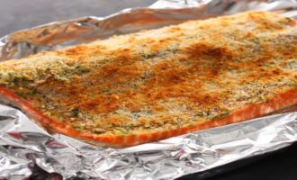 сытное блюдо из красной рыбы