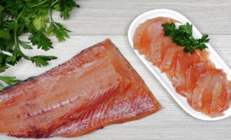 вариант подачи соленой горбуши