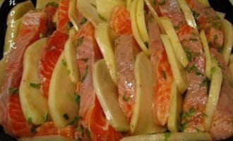 кижуч с картошкой