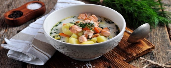 рыбный суп со сливками