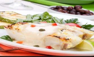 готовое блюдо из зубатки