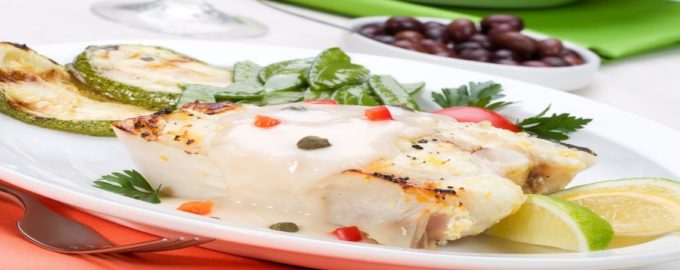 готовое блюдо из зубатки