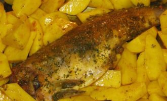 терпуг с картофелем