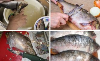 подготовка карася к запеканию