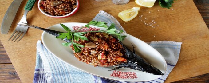 интересная подача рыбы