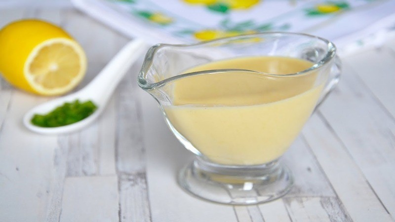 сливочный соус с лимоном 