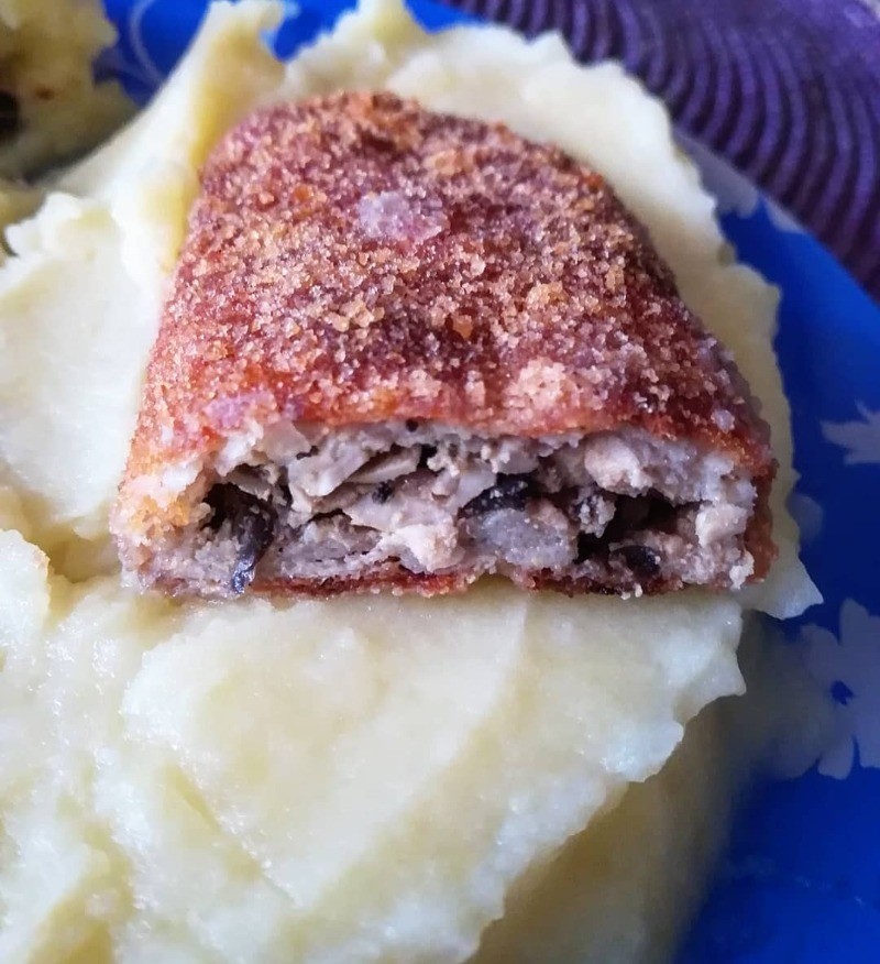 зразы из красной рыбы с грибами 