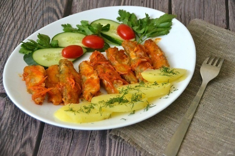 корюшка в томате 