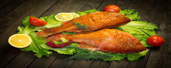 сервировка морского окуня