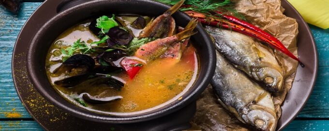 вариант подачи ухи из окуня