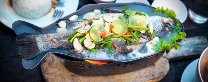 вариант подачи рыбного блюда