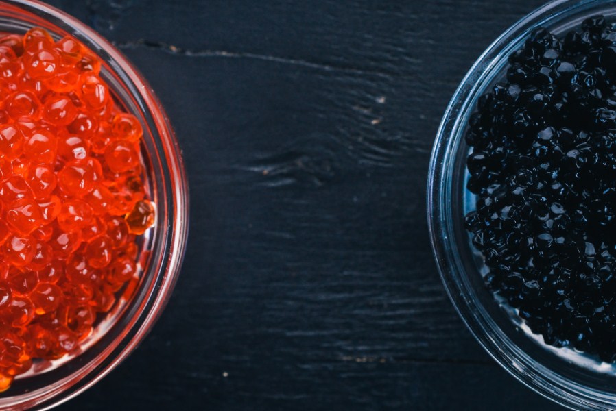 красная и черная икра 