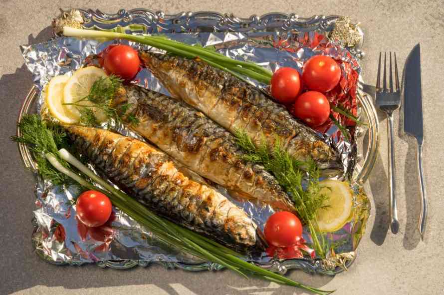 рыба в фольге
