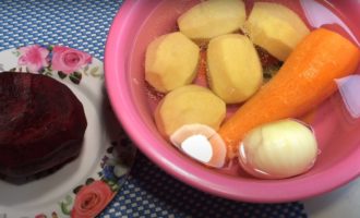 подготовленные овощи