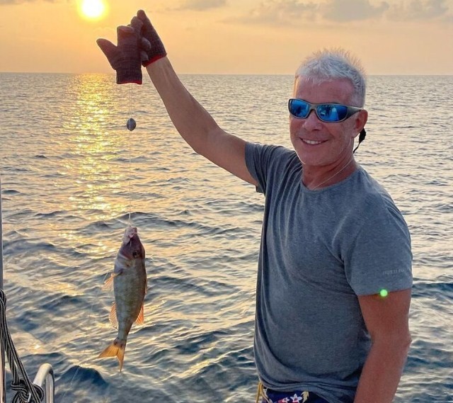 Олег Газманов на рыбалке с катера