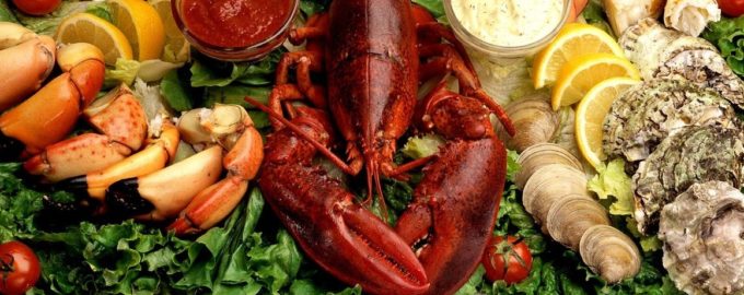 разнообразные морские деликатесы