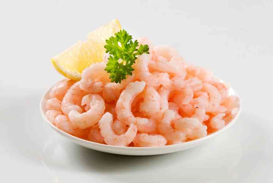 как выглядит очищенная креветка