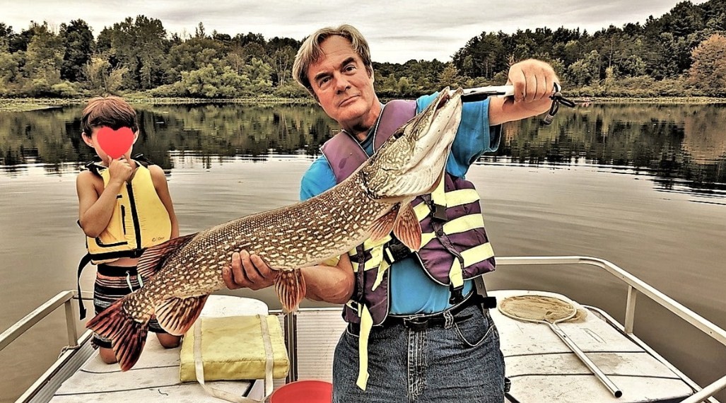 пойманная щука 