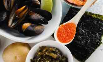 разные морепродукты