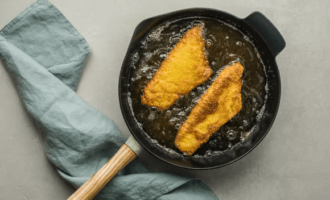 готовая камбала в кляре