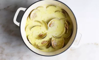 готовые моллюски на пару