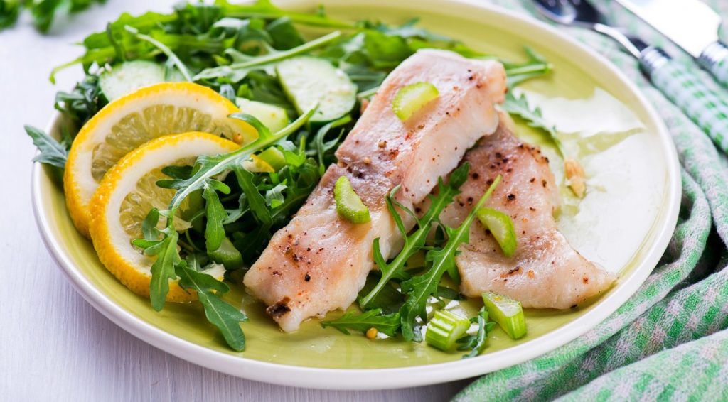 рыба с зеленью