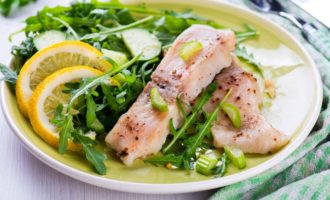 рыба с зеленью