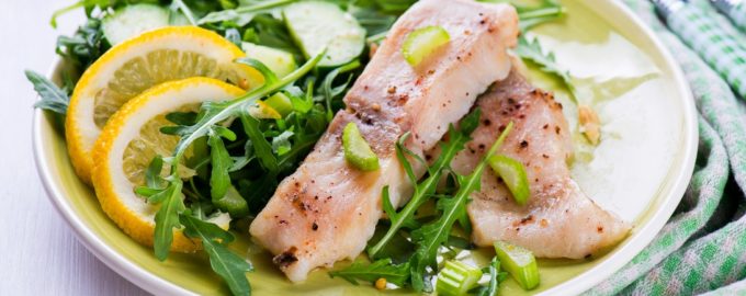 рыба с зеленью