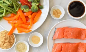 ингредиенты для семги под соусом терияки