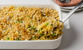 готовая запеканка с тунцом