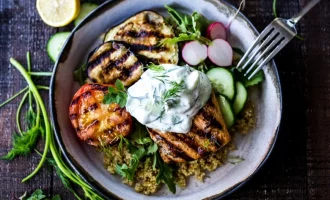 сервированное блюдо