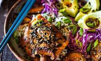 готовая семга с грибами