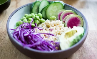 основа блюда из риса и овощей