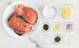 ингредиенты для семги в сметане в духовке